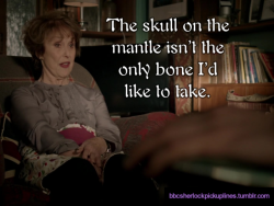 The Best Of Mrs. Hudson Pick-Up Lines, Based On Number Of Notes.