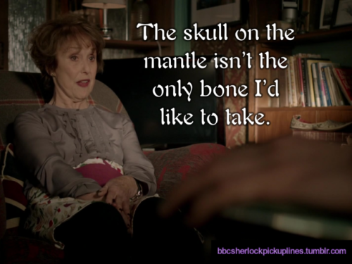 The best of Mrs. Hudson pick-up lines, based adult photos