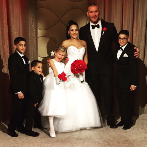 nonowrestlingdivasgirlsstuff:Congrats to Randy & Kim Orton.