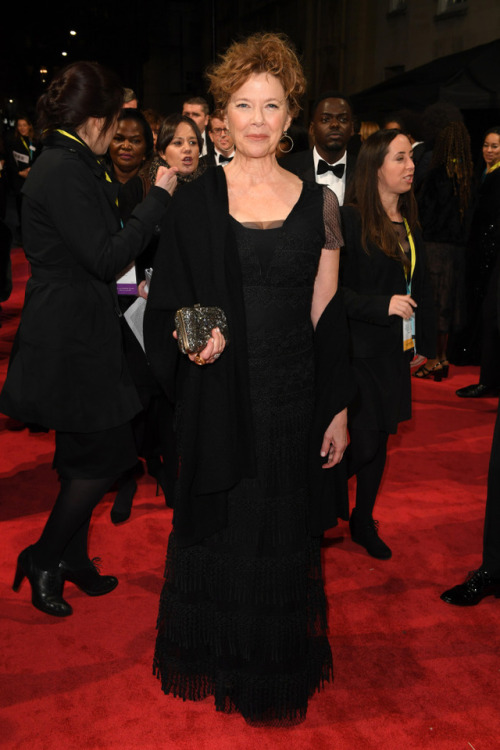 frozenmorningdeew: Annette Bening attends the EE British Academy Film Awards in London, 18 Feb 