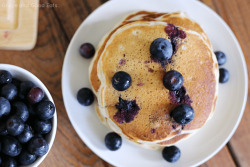 ransnacked:blueberry buttermilk pancakes