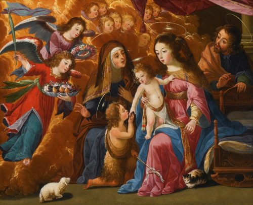 Josefa de Óbidos (Josefa de Ayala Figueira)The Holy Family with the Infant Saint John the Baptist, S