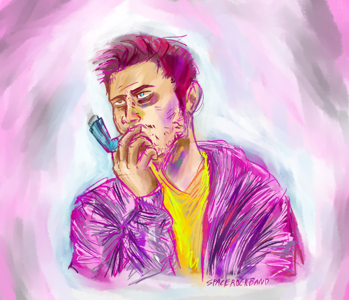 Sorry 4 Drawing Him Smoking So Much. Take Care Of Ur Lungs. Inhalers Are In Now.