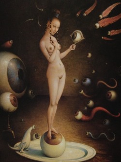 void-dance:  red-lipstick:  Claude Verlinde (b. 1927, France):  The Magic Mirror  The Exhibitionist’s Dream        