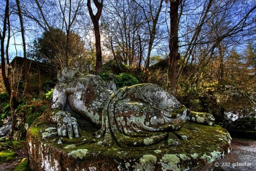 sixpenceee:The Sacro Bosco of Bomarzo, also known as Park of the Monsters, is a unique masterpiece a