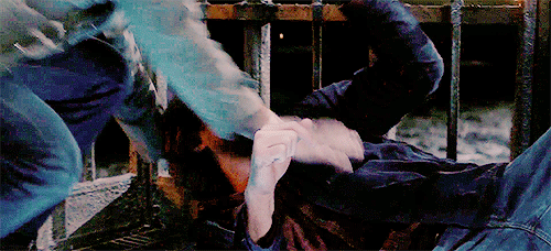 You watched in horror has Lucifer slammed his fist into Sam&rsquo;s face. A sick tightening in y