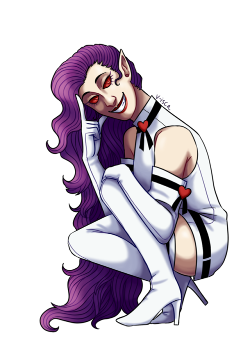 Shaping our world are time and space in an intertwining spiral — man eater  from smt 2 i like her design