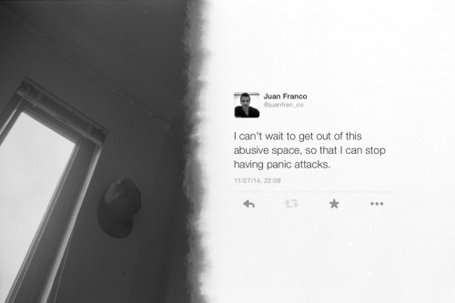 juanfranco:  move out, 2014 35mm black & white film, digital collage 