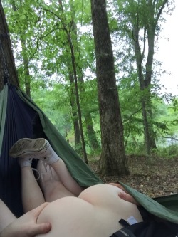 ilikebuttsdotcom:  from the other day in the hammock