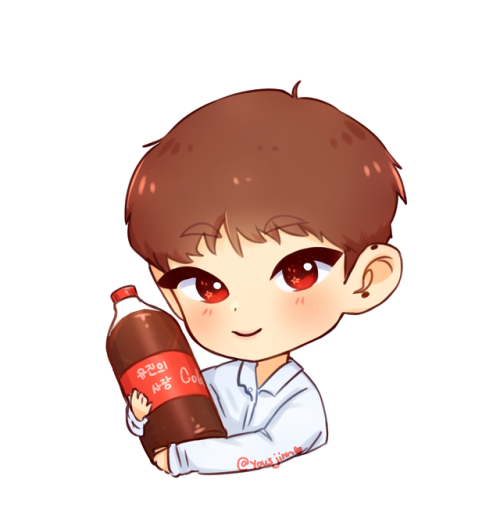 youjin’s love for coca cola is truly inspiring