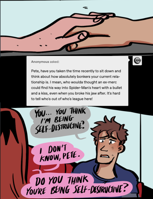 ask-spiderpool: M!A - Peter can’t tell a lie for 5 remaining asks.