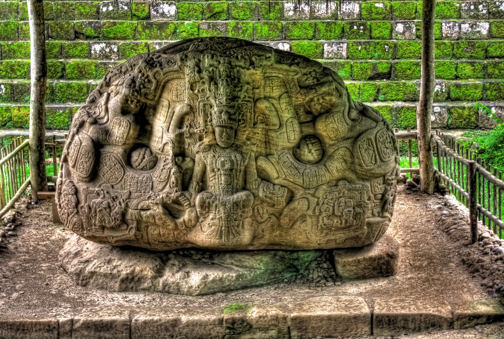 ancientart:  Zoomorph P: a masterpiece of ancient art. Located at the Maya site of