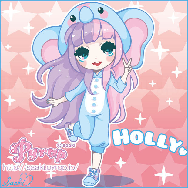saaki-pyrop:  chibi commissions for Miss-Glitter♡♡♡Holly is so cute and amazing