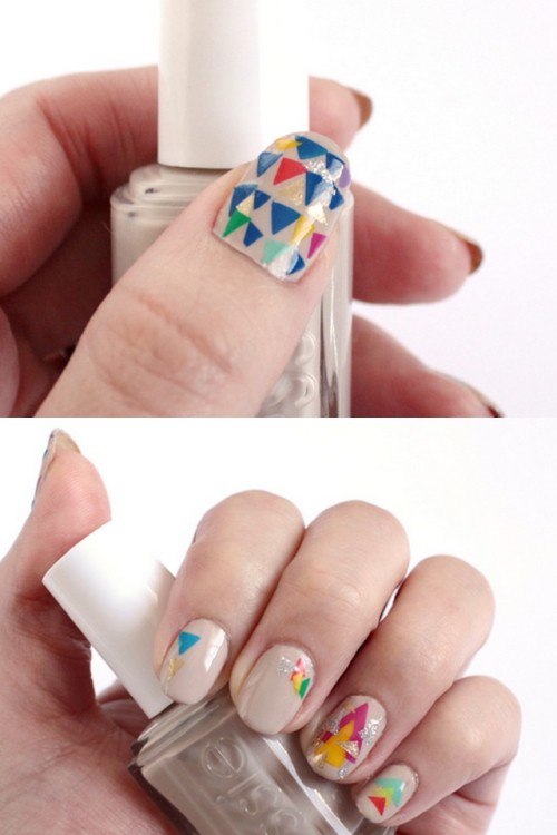 DIY Nail Art Stickers Using Paper and Nail PolishUpdated Link 2020 - Small Good things is DEAD, work