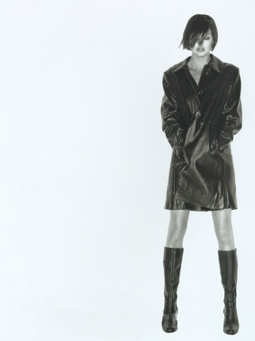 Linda Evangelista for Strenesse, 1995photography by Jürgen Teller 