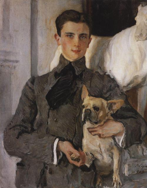 artist-serov:Portrait of Count Feliks Feliksovich Sumarokov-Yelstov later Prince Yusupov, 1903, Vale