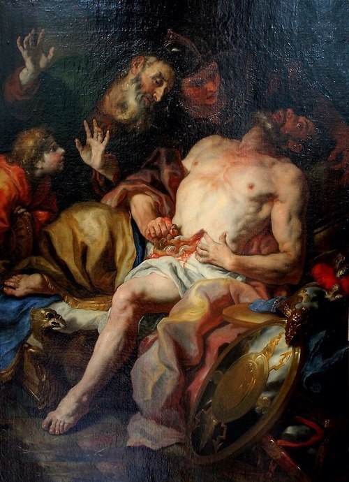 Johann Michael Rottmayr - The Suicide of Cato