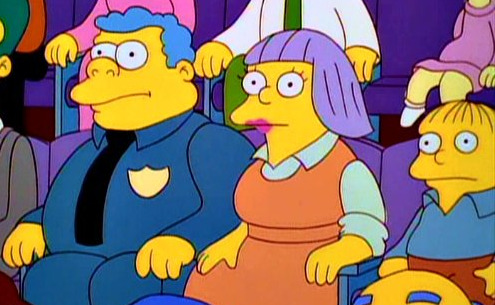 Today’s Queer Headcanon of the Day is: Chief Clancy Wiggum is a pansexual trans man, Sarah Wiggum is a trans woman, and Ralph Wiggum is a homoflexible trans boy (with a crush on pan trans girl Martin Prince).