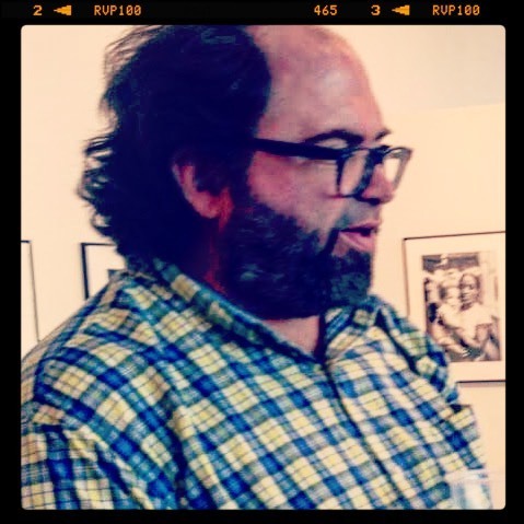 Wild man blues. Me at my opening here at City Arts.  #ben