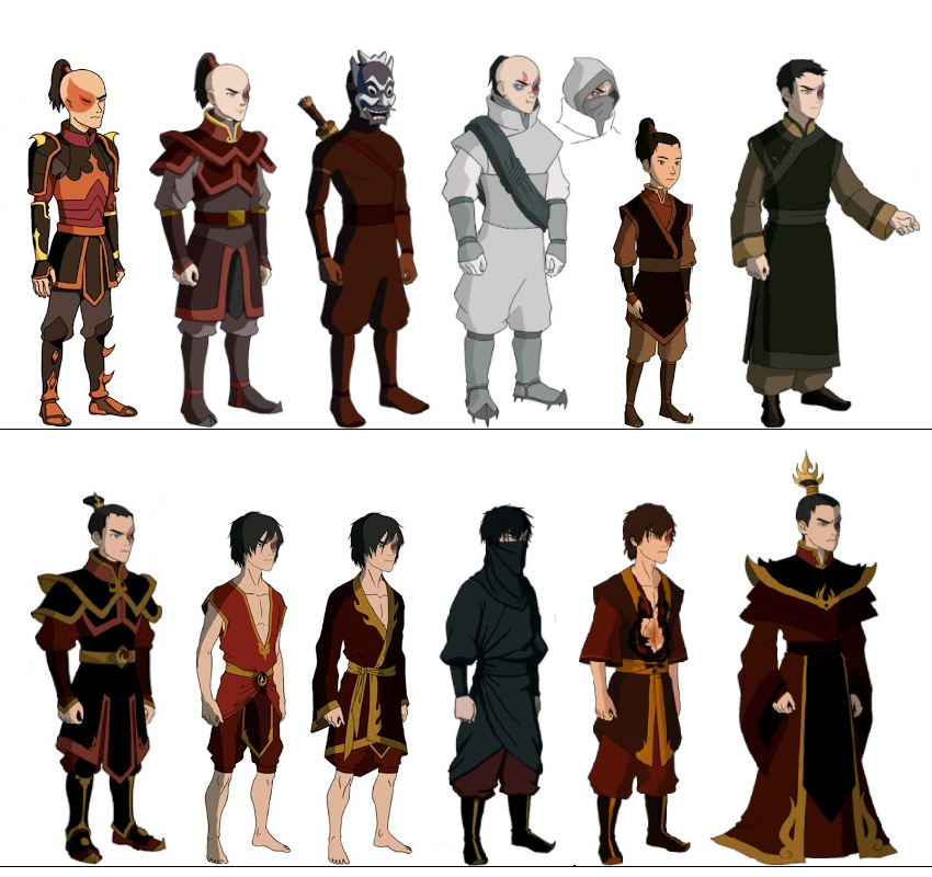 avatar the legend of aang all characters