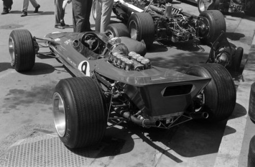 itsbrucemclaren://         1968  Monaco GP  Graham Hill’s Lotus 49B Ford.   //  