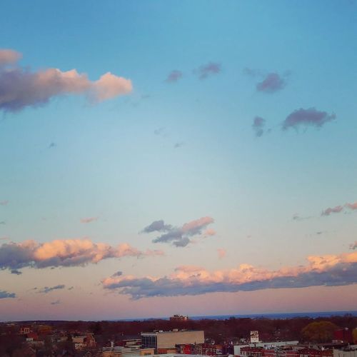 Cotton Candy Clouds over #LakeOntario this evening. (at Toronto, Ontario) https://www.instagram.com/