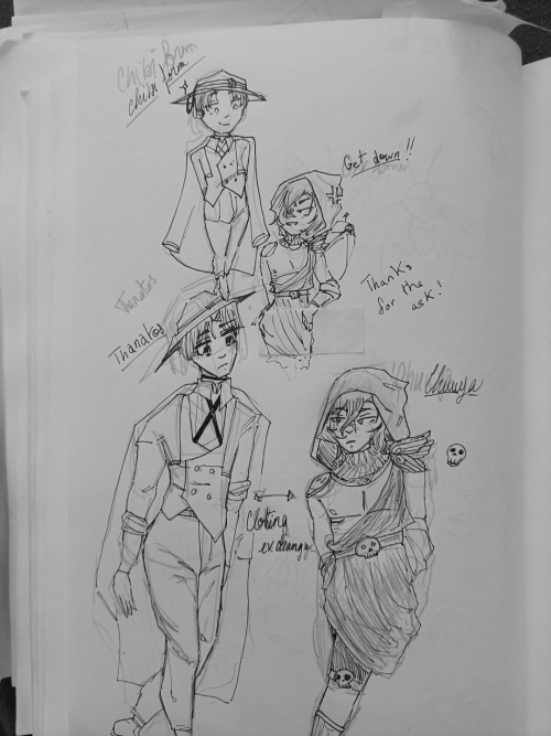 Hi! Can You Draw A Doodle Of Your Fav Hades & Bsd Character Together? Like A Crossover Of Them Two? Maybe