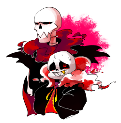 bonachikka:underfell sans&amp;papyrus