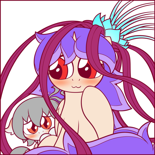ask-laichi:“…Nnnnnnh… A-I don’t wanna…”   Fang wanted to take a good picture of Terri and Chi but Chi turned out to be quite camera shy. Chi’s six years old at the time too. Can’t blame her for being shy. She ain’t as shy at least nowadays.