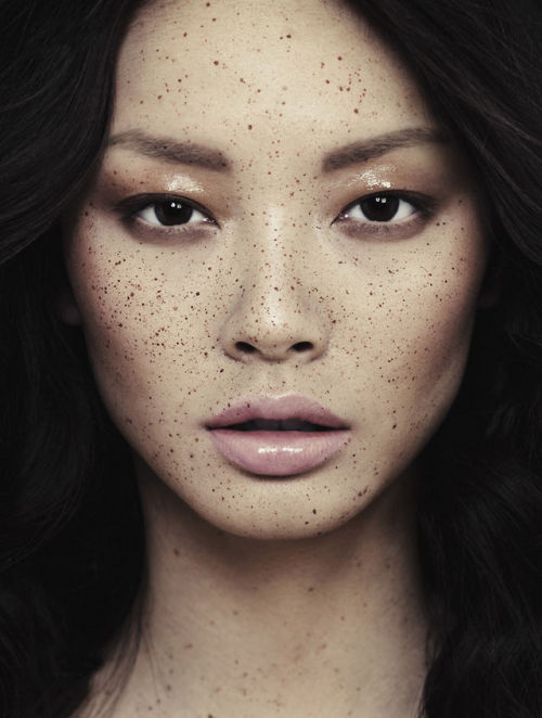 vmagazine:‘Speckled’ - model: Alice Ma - photographer: Alex Evans - hair & make-up: 