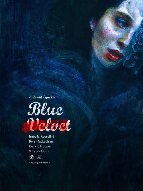Jana Heidersdorf, Blue Velvet film poster mock up, 2015. checanty on tumblr.Another good job of Jana