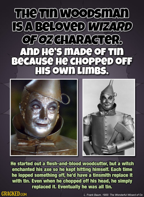 cracked:  21 Horrifying Origin Stories Of Famous Characters 