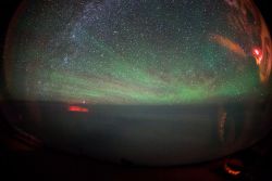 sixpenceee:  Mysterious Red Glow Over Pacific A