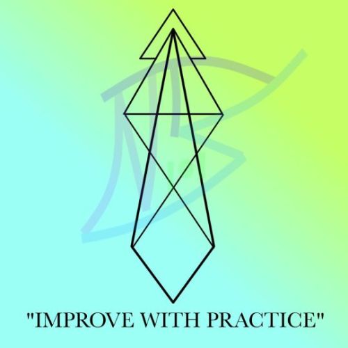 strangesigils:“Improve With Practice”For Self:Draw this on a tool or holder of tools you use for the