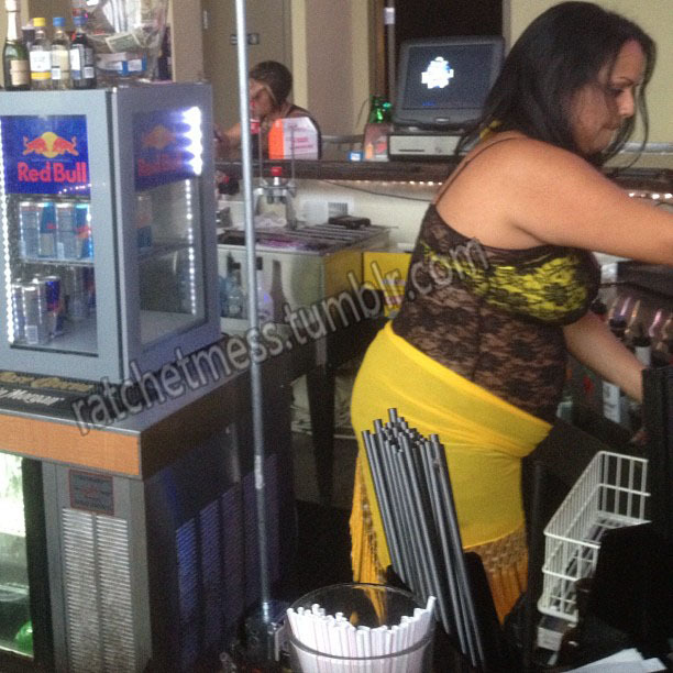 iamthepitbullthateatsurbaby:  ratchetmess:  The bartenders outfit is making me feel
