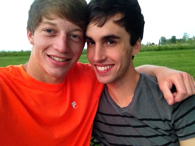 fuckyeahgaycouples:  Jordan and I! (im on the left)It’ll be 7 months with him next