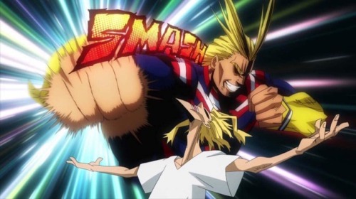 jalliday98:Toshinori Yagi using his stand [SMASH MOUTH] to defeat evil - Boku no hero academia (2016