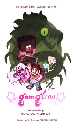 The first part of tonight&rsquo;s premiere: Gem Glow!  Storyboarder Joe Johnston says:  In case you missed it for FREE on iTunes, tune in monday for this and the second episode of Steven Universe. I feel extremely blessed to be a part of this wonderful