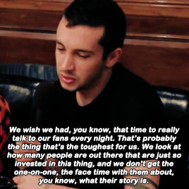 hisprettybrain:@tylerrjoseph: miss being able to hang with everyone after @tylerrjoseph: i wish i co