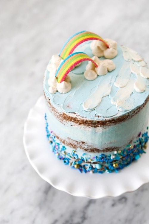 sweetoothgirl: Rainbow Confetti Cake