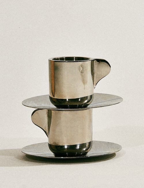 deestijl:Espresso cups with saucers, Design by Stefan Scholten and Carole Baijings for Georg Jensen,