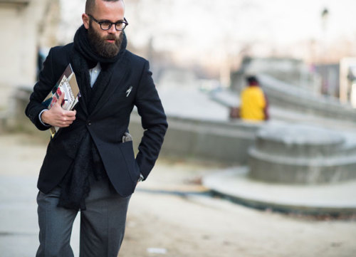 billy-george:  Scarf and Blazer Combos are always great!