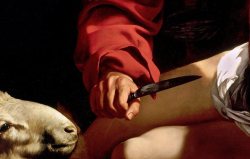 salem-child:  Caravaggio - The Isaac’s sacrifice (details), 1598.