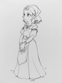 Lulles:  I’m Joining Inktober This Year! So For Day 1, Here’s Young Princess