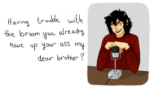 san-draws:But hear me out tho: quidditch commentator Sirius Black.