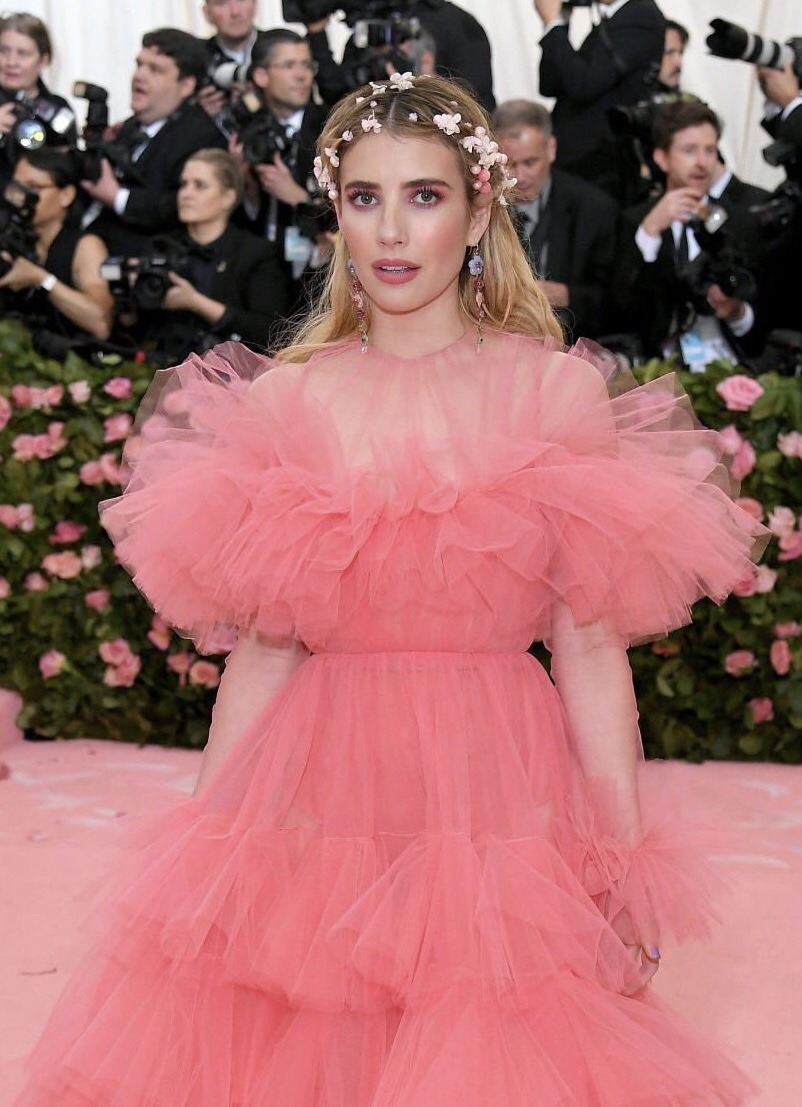 Emma Roberts Taking Influence From Chanel at the Met Gala