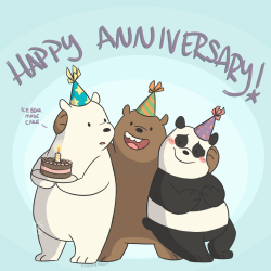 neothebean:  Today is We Bare Bears’s first