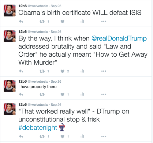 my tweets from the 2016 first presidential debate, in order as jumbled as the debate was