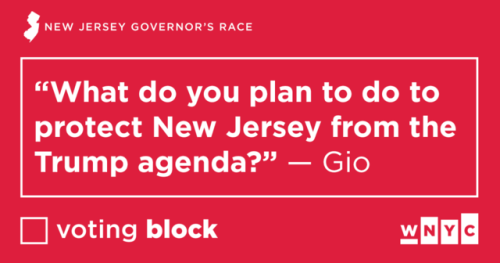 If you could ask the candidates for NJ Governor one question, what would it be? Ask your questions h