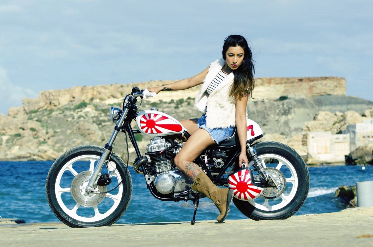 caferacerpasion:  Kawasaki KZ440 Street Tracker by Choppershack for Princess Sandi